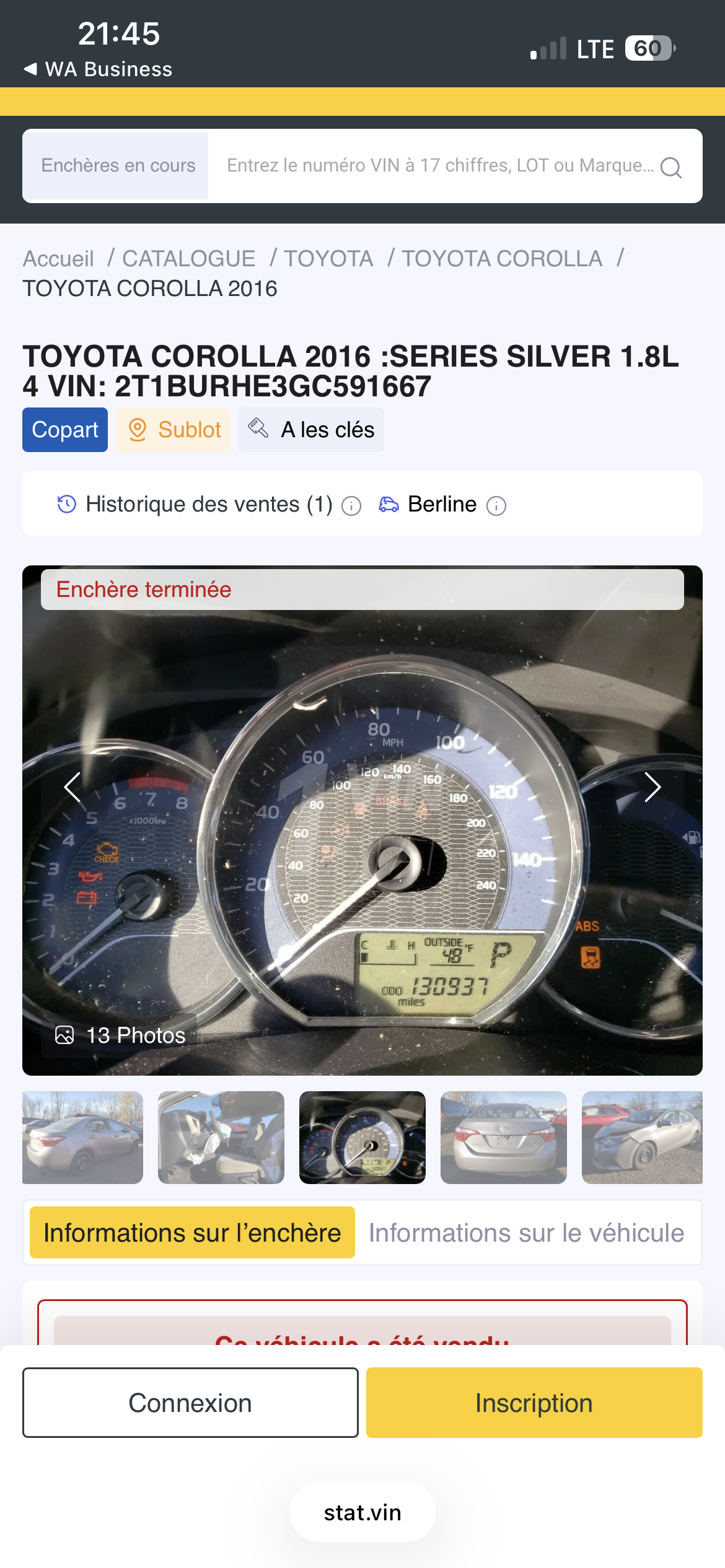 🚗✨ تويوتا كورولا LE 2016 | بنزين | أوتوماتيك  🆕 ترقيم جديد: AC 07 🇲🇷 دخلت الوطن: مارس 2025 👤 اشتريتها: مايو 2025  ✅ البائع هو المالك الحالي والمسجل للسيارة (ليست سيارة وساطة أو سمسرة).